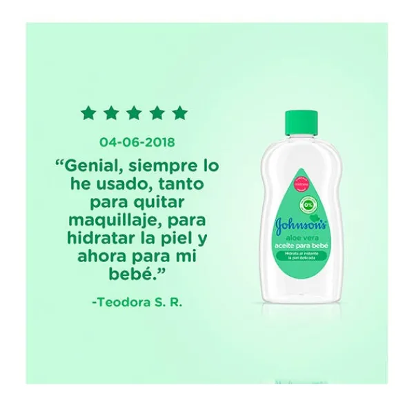 JOHNSON'S Hidratantes Faciales|Aloe Vera<Aceite Aloe Vera