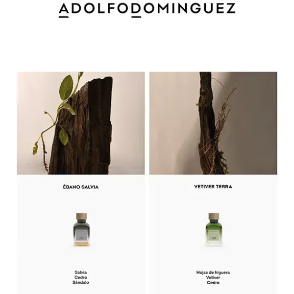 ADOLFO DOMINGUEZ Perfumes|Fragancias<Ebano Salvia