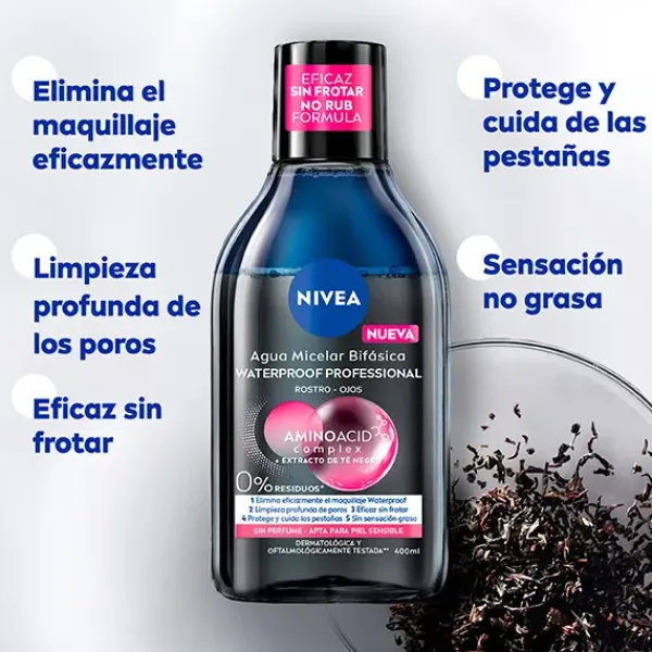 Outlet Agua Micelar Waterproof Limpieza