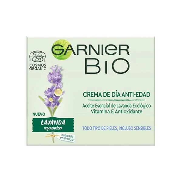 GARNIER Antiedad|Ecocert<Bio Crema Antiedad De Lavanda