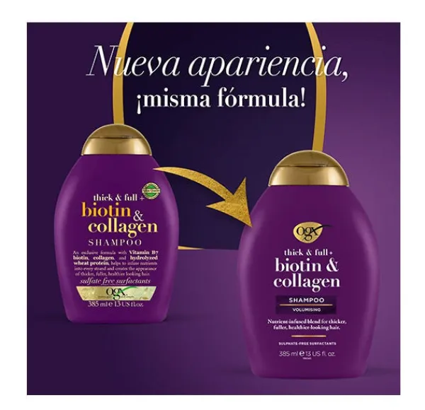 OGX Hidratantes Faciales|Colágeno<Biotin & Collagen