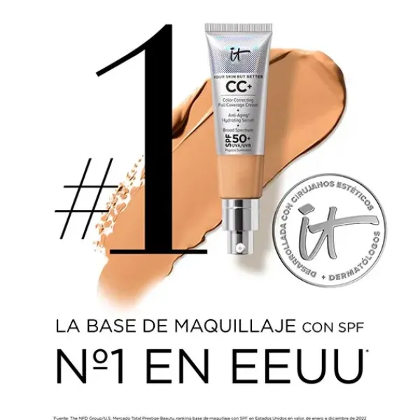 CC+ Cream Full-Coverage Foundation With SPF 50+ Bases De Maquillaje