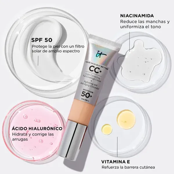 CC+ Cream Full-Coverage Foundation With SPF 50+ Bases De Maquillaje