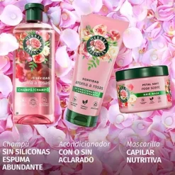 HERBAL ESSENCES Hidratantes Faciales|Cruelty Free<Champú Aroma Rosas