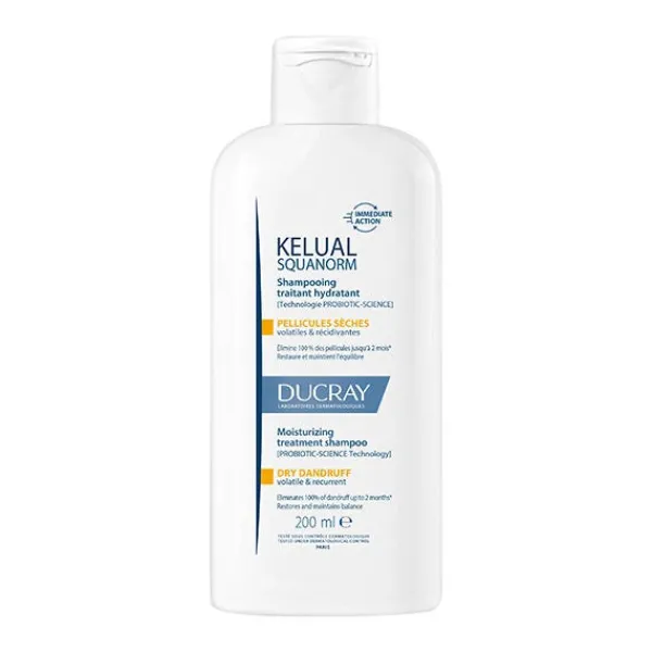 DUCRAY Hidratantes Faciales|Anticaspa<Champú Caspa Seca Kelual Squanorm