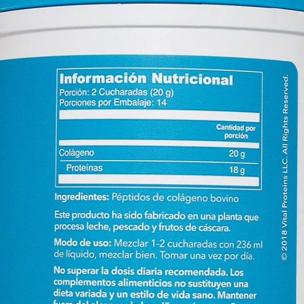 VITAL PROTEINS Colágeno|Proteínas<Collagen Peptides