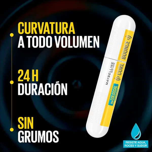 Colossal Curl Bounce Waterproof Máscara De Pestañas