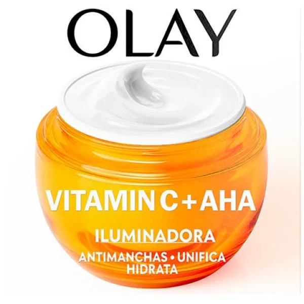 OLAY Hidratación|Vitamina C<Crema Día Vitamin C + Aha 24