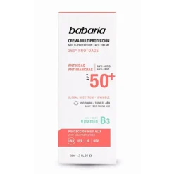 BABARIA Cremas Antimanchas|Hidratantes Faciales<Crema Multiprotección Antiedad Spf50+
