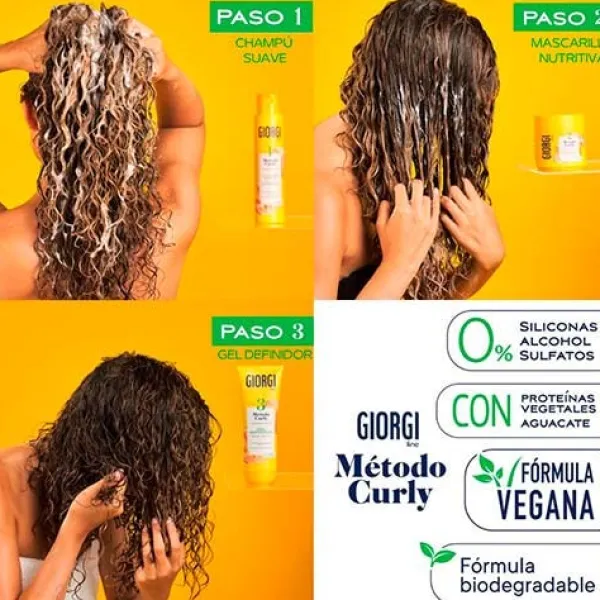 GIORGI Hidratantes Faciales|Fijadores<Curly Método Paso 3