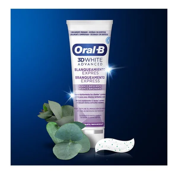 ORAL B Hidratantes Faciales|Pasta De Dientes<3D White Advanced Blanqueamiento Exprés