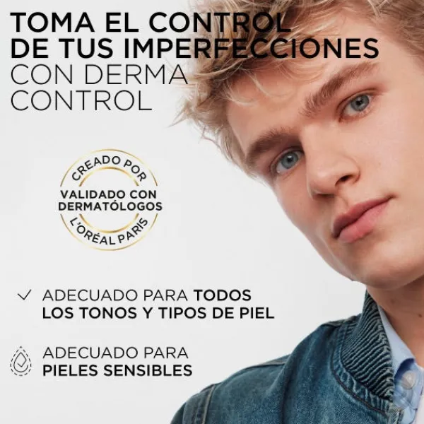 L'OREAL MEN EXPERT Hidratantes Faciales<Derma Control Gel Limpiador