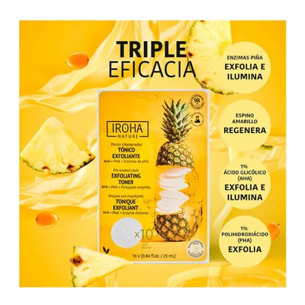 IROHA NATURE Exfoliantes|Limpieza<Discos Iluminadores De Piña