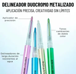 REVOLUTION Delineadores De Ojos|Cruelty Free<Duo Chrome Eyeliner
