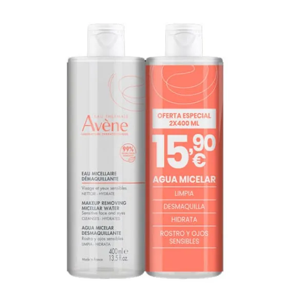 AVENE Aguas Micelares|Limpieza<Duplo Eau Micellaire Démaquillante