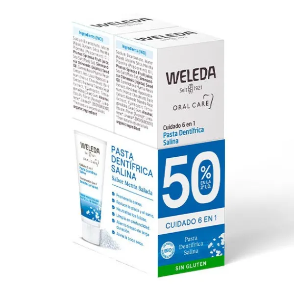 WELEDA Pasta Dientes|Natrue<Duplo Pasta Dentífrica Salina