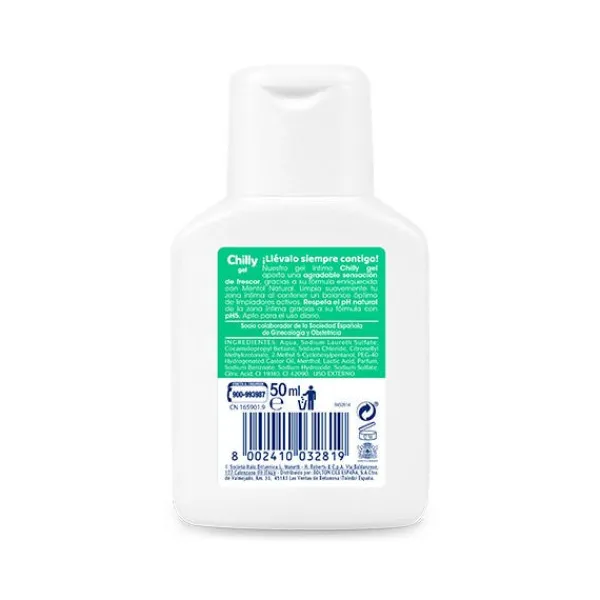 CHILLY Hidratantes Faciales|Higiene Íntima<Gel Íntimo Mentol Mini