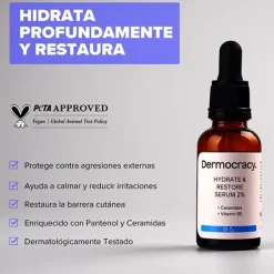 DERMOCRACY Serums|Hidratantes Faciales<Hydrate & Restore Serum 2%