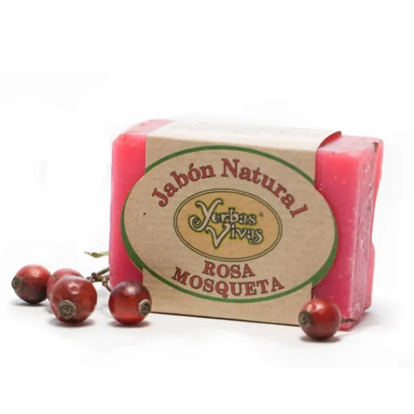 YERBAS VIVAS Hidratantes Faciales|Rosa Mosqueta<Jabon Natural Rosa Mosqueta