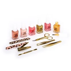 Best Leopard Set 6 Nail Polish And Manicure Tools Estuches Y Sets
