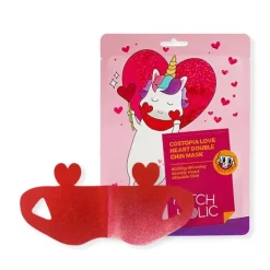 Online Love Heart Double Chin Mascarillas