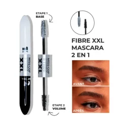 Clearance Mascara 2/1 Fibra + Volumen Máscara De Pestañas