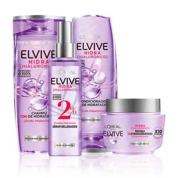 ELVIVE Hidratantes Faciales|Cabello Dañado<Mascarilla Hidra Hialurónico
