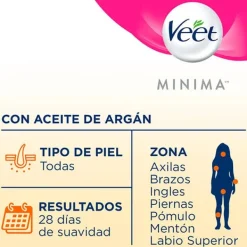 VEET Hidratantes Faciales|Ceras Depilatorias<Minima Cera