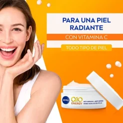 NIVEA Antiedad|Hidratantes Faciales<Q10 Plus C Anti-Arrugas + Energizante