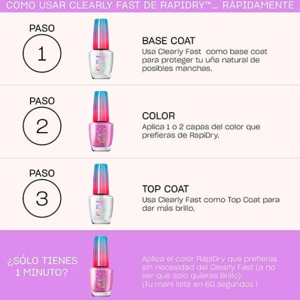 OPI Base Coat & Top Coat<Rapid Dry 1UD