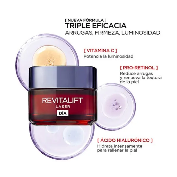 L'OREAL PARIS Antiedad|Cremas Antimanchas<Revitalift Laser