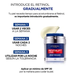 L'OREAL PARIS Antiedad|Hidratantes Faciales<Revitalift Laser Pressed-Cream Noche