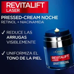 L'OREAL PARIS Antiedad|Hidratantes Faciales<Revitalift Laser Pressed-Cream Noche