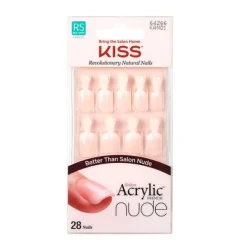 KISS Uñas Postizas|Hidratantes Faciales<Salon Acrylic French Nude