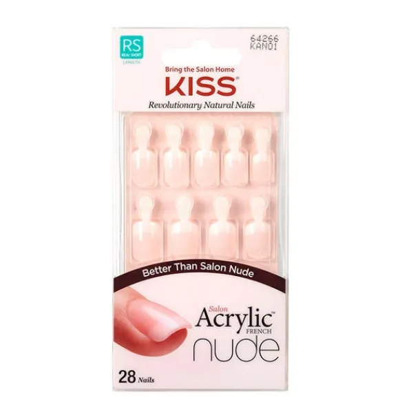 KISS Uñas Postizas|Hidratantes Faciales<Salon Acrylic French Nude