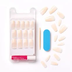 KISS Uñas Postizas<Salon Acrylic Nude Nails