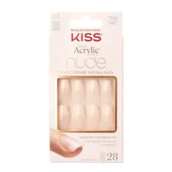 KISS Uñas Postizas<Salon Acrylic Nude Nails