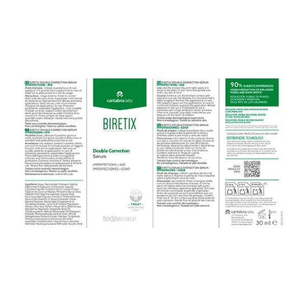 BIRETIX Hidratantes Faciales|Serum<Serum Double Correction