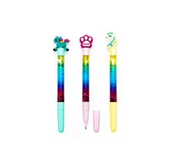 Discount Set Of 3 Sparkly Pens Escritura