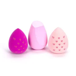 Hot Shaka Pop 3 Beauty Blenders Pink Glitter Esponjas De Maquillaje