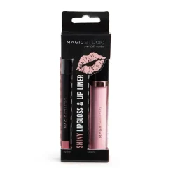 MAGIC STUDIO Estuches Y Sets|Hidratantes Faciales<Shiny Lipgloss & Lip Liner