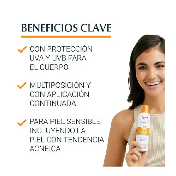 EUCERIN Hidratantes Faciales|Corporal<Spray Transparente Dry Touch SPF50