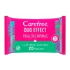 CAREFREE Hidratantes Faciales|Toallitas Íntimas<Toallitas Duo Effect