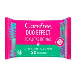CAREFREE Hidratantes Faciales|Toallitas Íntimas<Toallitas Duo Effect
