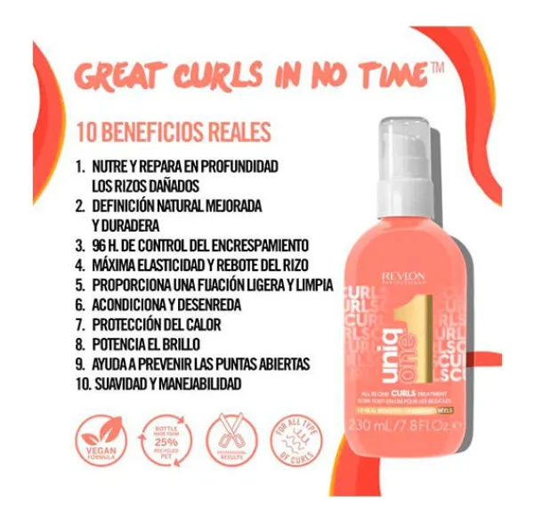 REVLON PROFESSIONAL Hidratantes Faciales|Tratamientos<Uniq One Curls